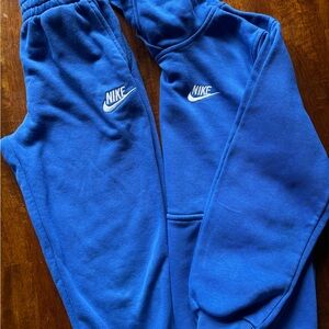 Nike Kids Royal Blue Joggers and Hoodie